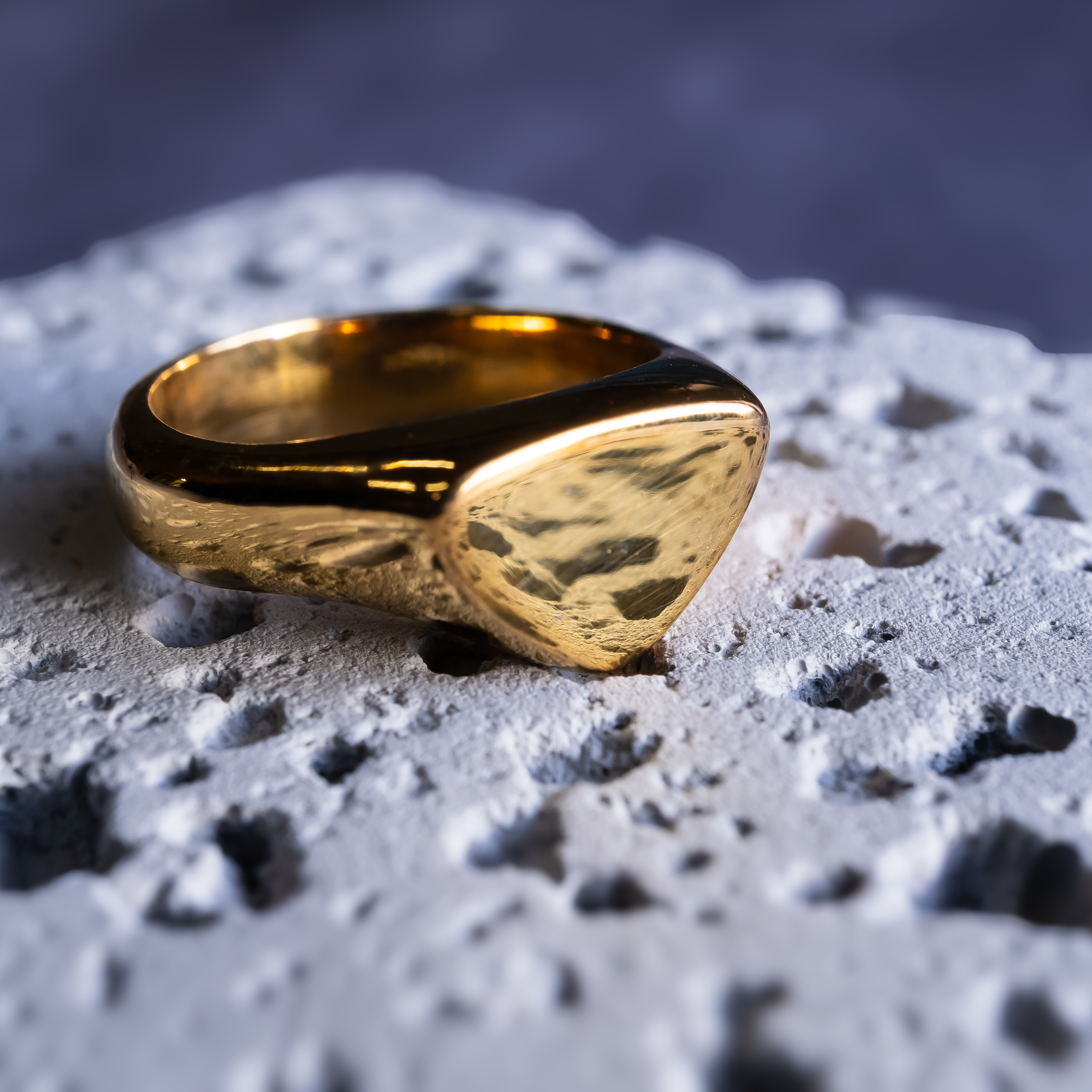 【シグネット】印台　つけっぱなし　シルバー925リング　選べるカラー　送料無料　【受注生産】S-065