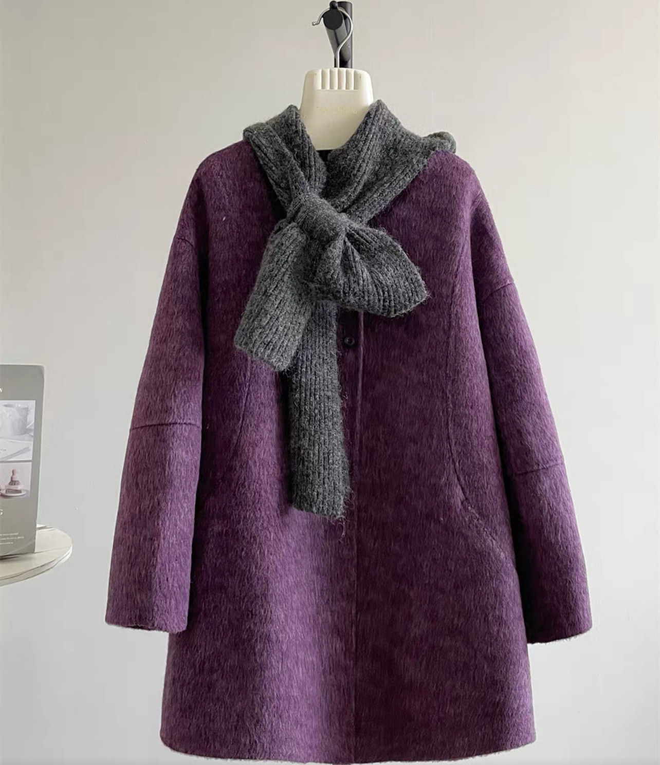 【冬支度新作】コート、レディース、 モコモコテディコート、厚手コート、秋冬コート、個性的、防寒対策