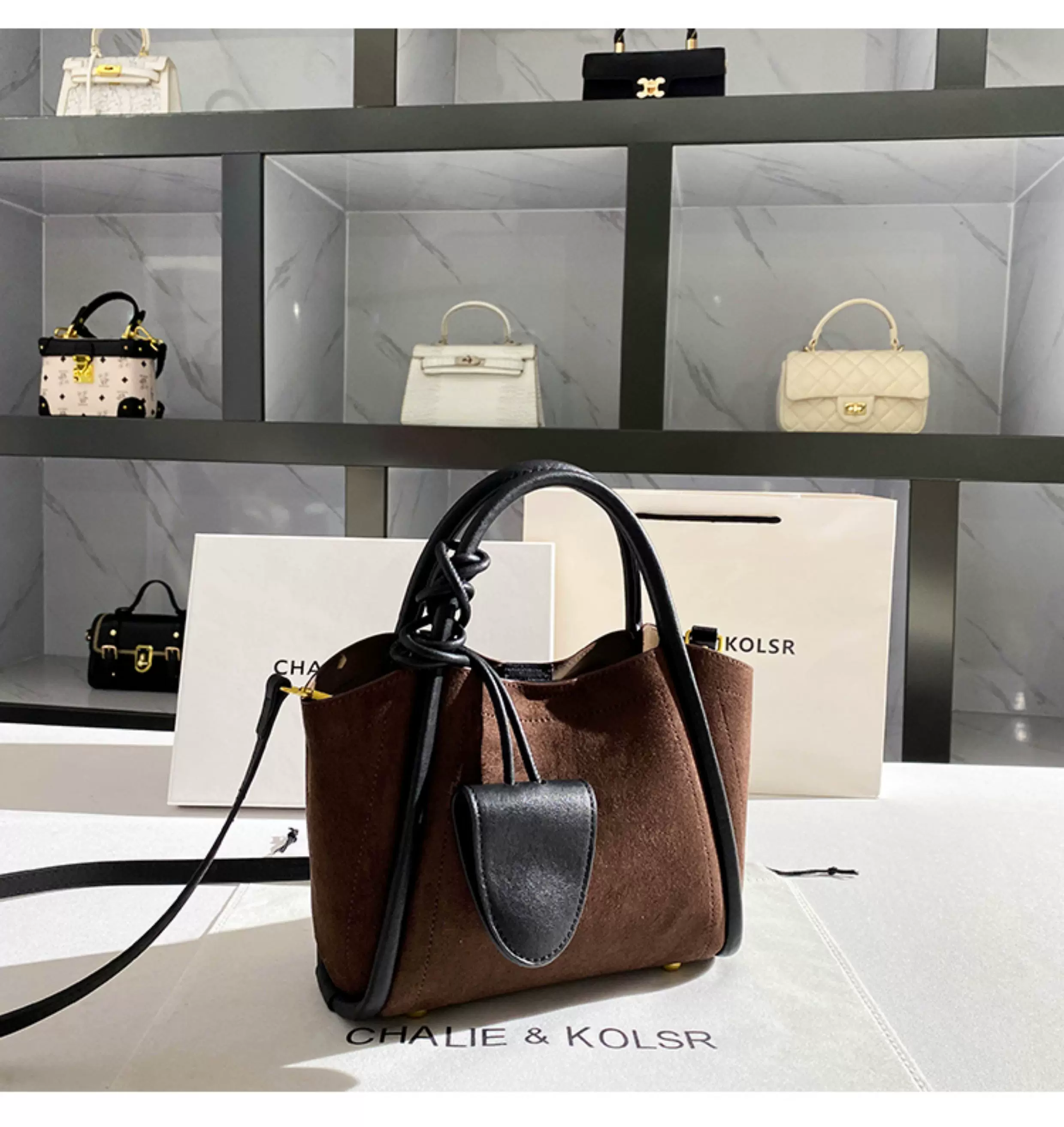 成人式 大容量 パッチワーク ファー ボア 通勤 A4 帆布 ミニトート キャメル プレゼント 母の日・2way・バッグ