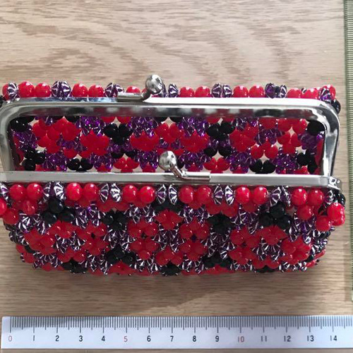 ハンドメイド】ビーズがま口 長財布 がま口 mini 通販 20246745
