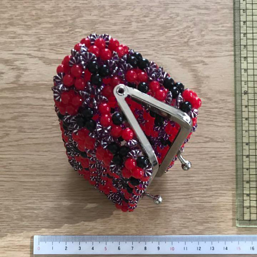 ハンドメイド】ビーズがま口 長財布 がま口 mini 通販 20246745
