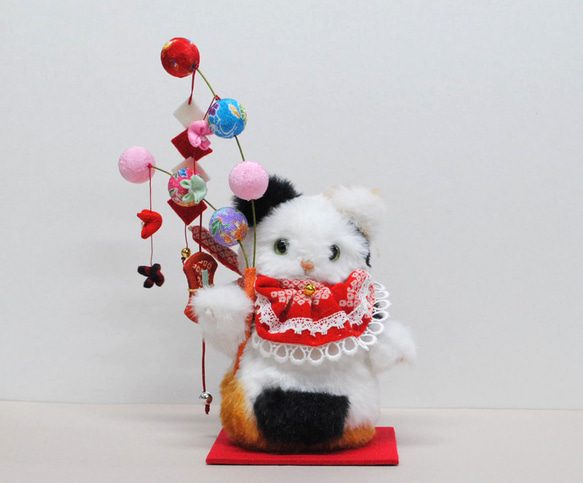 三毛の招き猫 ぬいぐるみ すずきまみ 通販 20246848｜Creema(クリーマ)