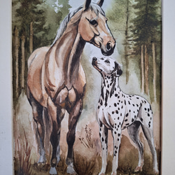 水彩画 風車の見える丘 絵画 makochin 通販 17760443｜Creema(クリーマ)