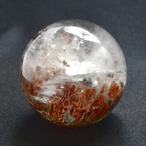 大地を映す神秘的な水晶】ガーデンクォーツ スフィア 約65mm 381g