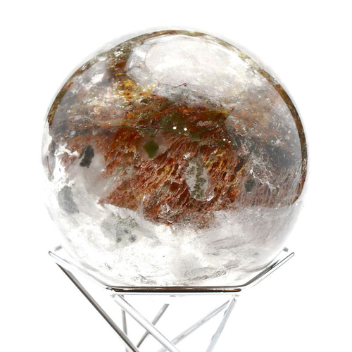 大地を映す神秘的な水晶】ガーデンクォーツ スフィア 約65mm 381g