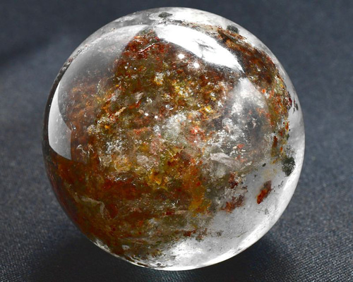 大地を映す神秘的な水晶】ガーデンクォーツ スフィア 約65mm 381g