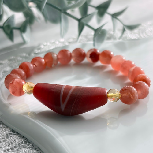 南紅瑪瑙のリング 瑪瑙玉 指輪 高级品質　根付　提げ物　緒締め玉　天然素材　緒締 H E Y S T O N E ✨ N E W 紅瑪瑙戒指#紅玉髓#紅瑪瑙#carnelian