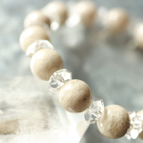 ☆プレミアムブレス☆運を開いてくれる石☆ホワイトガーデンクォーツ