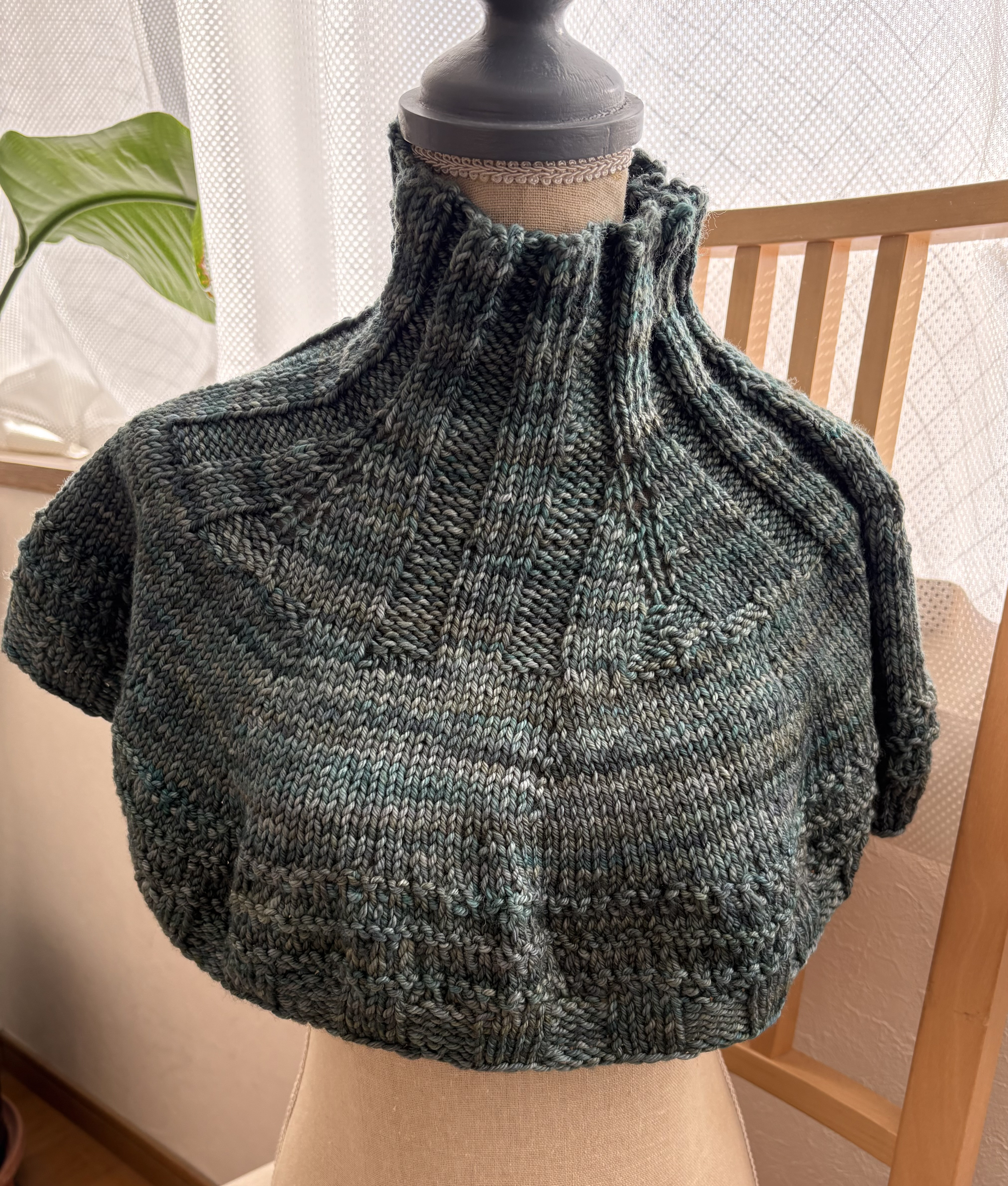 1点もの！『ペルー製 手染めメリノウール毛糸　「malabrigo」マラブリゴ使用   綺麗な色味のスヌード』