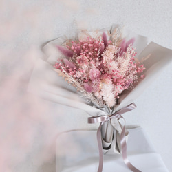 シンビジウムのウェディングブーケ・ブートニア【pink】/アーティ