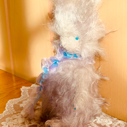 ハンドメイド　テディラビット　アナスタシアさん　オッドアイ ハンドメイド テディラビット ドロップちゃん ぬいぐるみ viola 通販