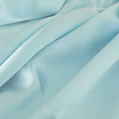 サテン生地/アクアブルー（No.L14-1911-1）