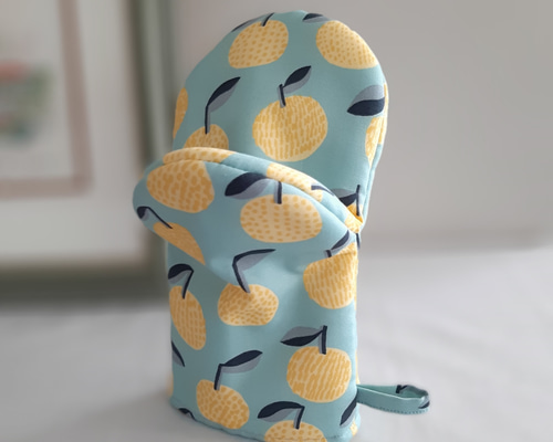 kippis生地使用】ミトン鍋つかみ みかん 鍋つかみ lire 通販 20248121