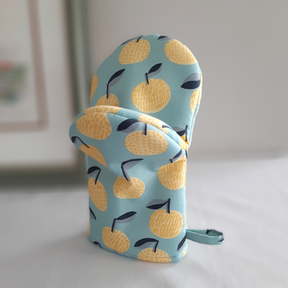 kippis生地使用】ミトン鍋つかみ みかん 鍋つかみ lire 通販 20248121