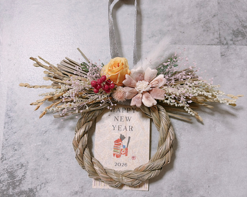 新作】ミニしめ縄リース 2026 しめ縄・しめ飾り Agaricco 通販