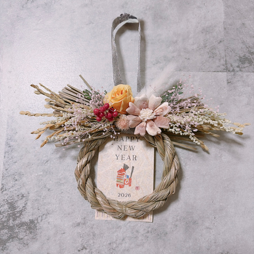 新作】ミニしめ縄リース 2026 しめ縄・しめ飾り Agaricco 通販