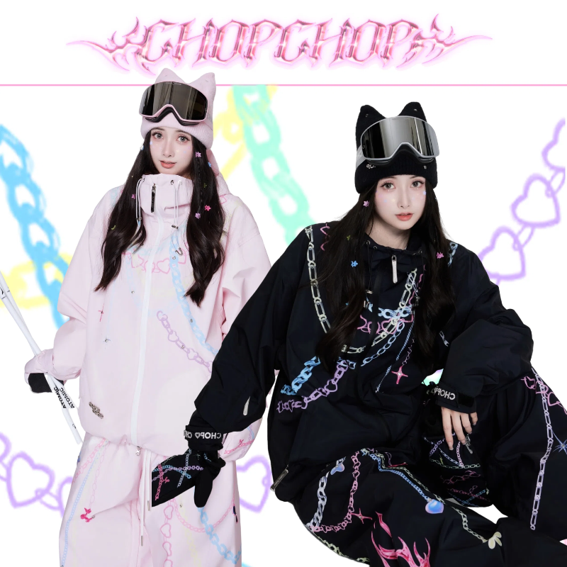 2026 スノボウェア 上下セット 黒 ピンク 3L おしゃれレディース メンズ ジャケット パンツ SK111