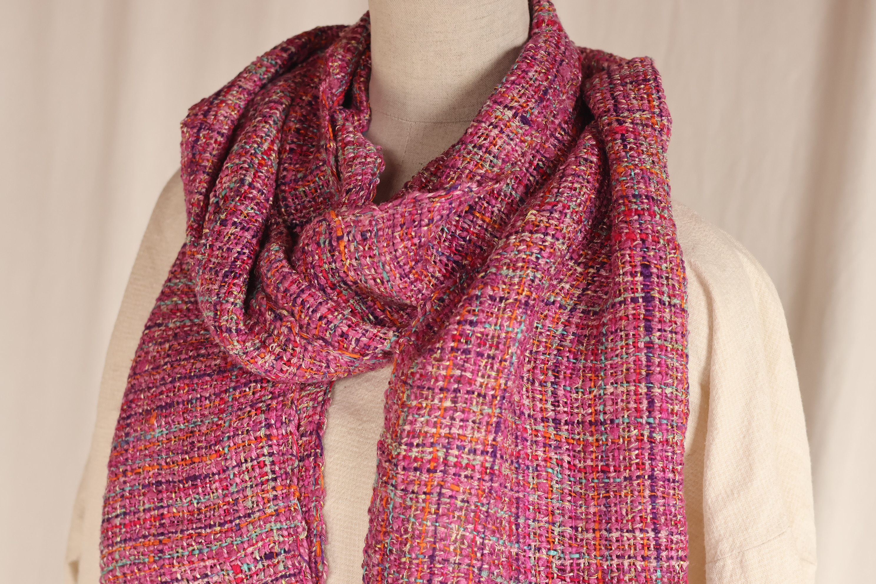 秋～冬の　シルクマフラー