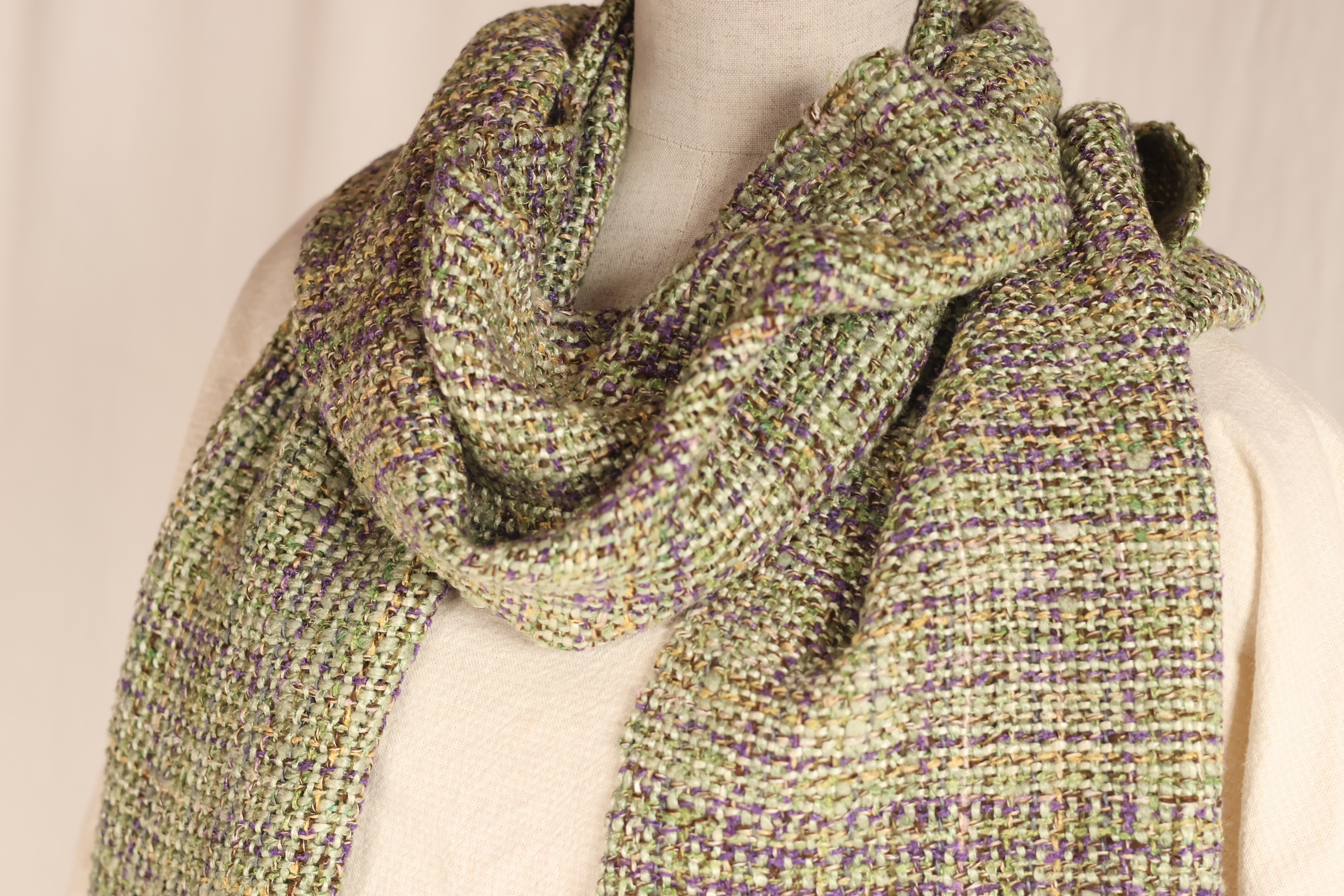 秋～冬の　シルクマフラー