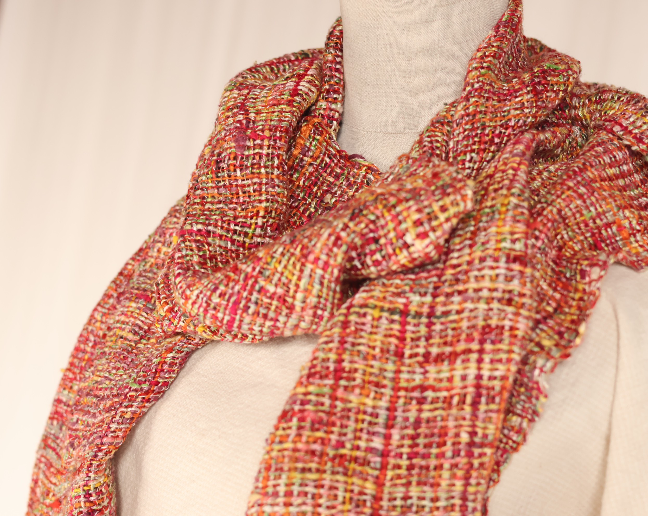 秋～冬の　シルクマフラー