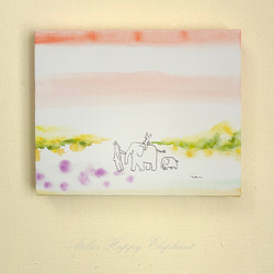 ○新生の恵み　　絵画原画 また、あえたね【原画SM】 絵画 Happy Elephant 通販 20248477｜Creema