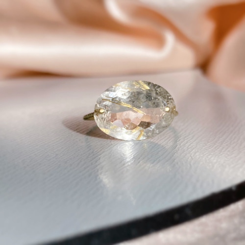 Prana candy gem ✴︎ゴールデンルチルクォーツ✴︎k14gfリング 指輪