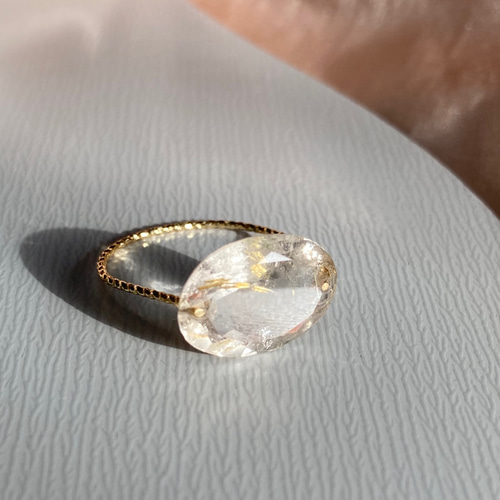 Prana candy gem ✴︎ゴールデンルチルクォーツ✴︎k14gfリング 指輪