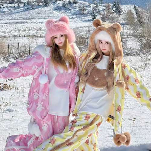 2026 スノボウェア トレーナー 単品 マニュアル 可愛い 3L 裏起毛