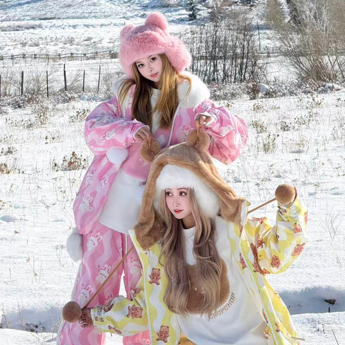 【ARG】 新品　ANIMAL CAMO JACKET レディース スノーボード 2026 スノボウェア トレーナー 単品 マニュアル 可愛い 3L 裏起毛