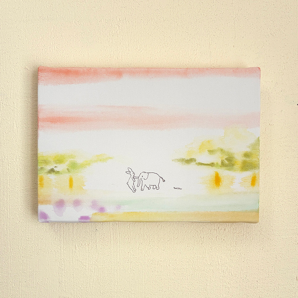 ○新生の恵み　　絵画原画 また、あえたね【原画SM】 絵画 Happy Elephant 通販 20248477｜Creema