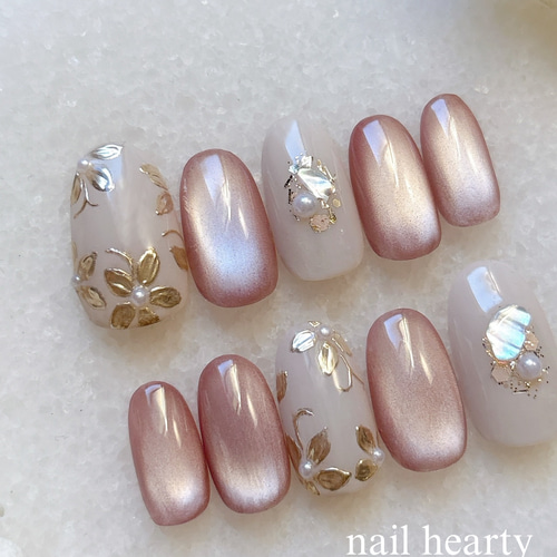 花蜜 ー撫子ー ネイルチップ ブライダル ウエディング 結婚式 成人式