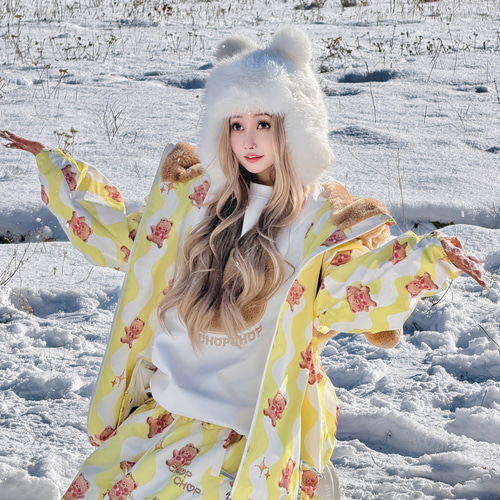 2026 ニット帽 キャップ 黒 ピンク 白 黒 もこもこ 防寒 保温 スノボ