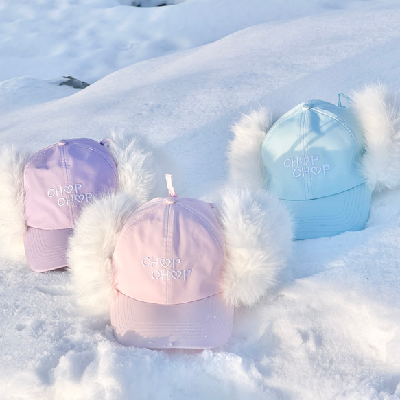 2026 キャップ 黒 ピンク 白 紫 青 黄色 もこもこ 防寒 保温 スノボ