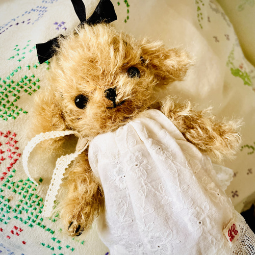 プードル好きさんのための一緒にお出かけバッグ付きテディプードル