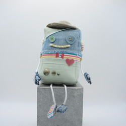 et-45 デニムクリスマスオーナメント 13個set その他インテリア雑貨 C