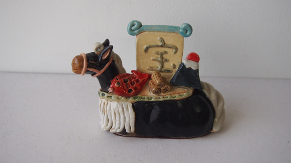 2026年 干支 午 馬 オブジェ 宝船 D その他置物 studio claynote 通販