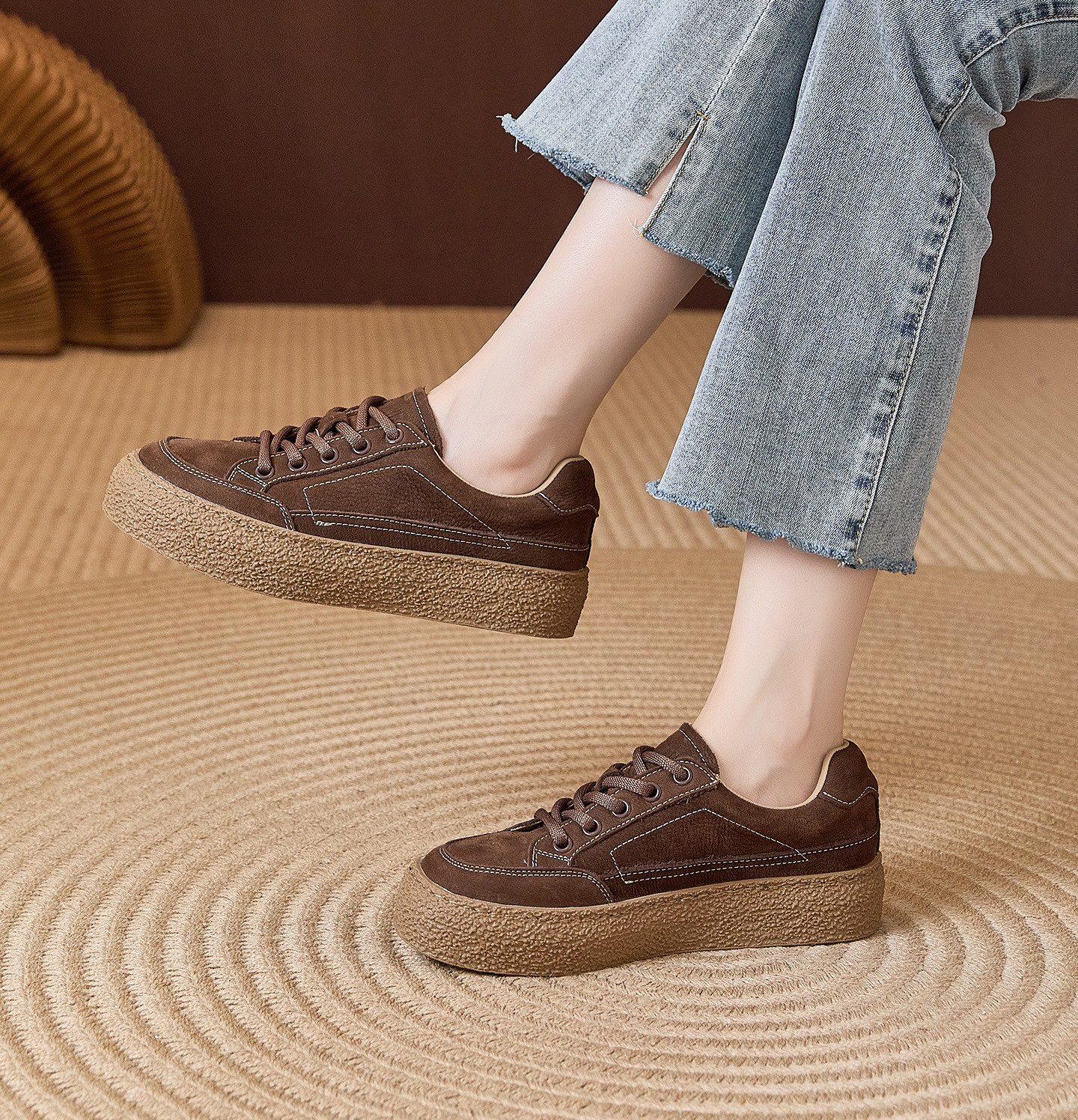 シンプルなデザイン スニーカー レディース　外反母趾ok!