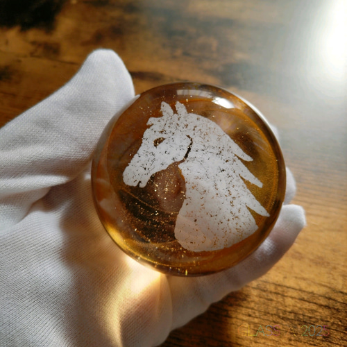 馬 午年 ペーパーウェイト ガラス文鎮 その他雑貨 Glass A 通販
