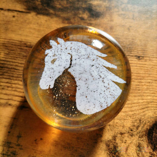 馬 午年 ペーパーウェイト ガラス文鎮 その他雑貨 Glass A 通販