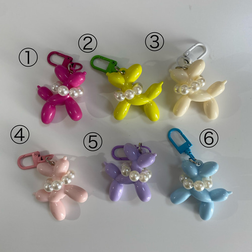 選んでつくるオリジナル】じゃらじゃらキーホルダー スマイル フラワー