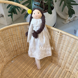 手作り 刺繍 布製 可爱いミニドール 人形 ぬいぐるみ バッグチャーム