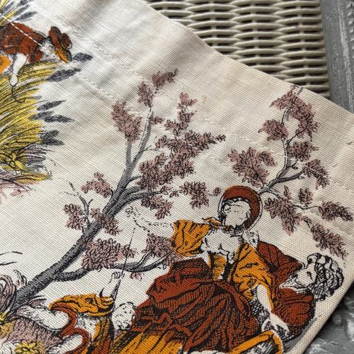 フランスアンティーク　カフェカーテン フランスVintage カフェカーテン 1960年代 ROMANEX DE BOUSSAC 生地