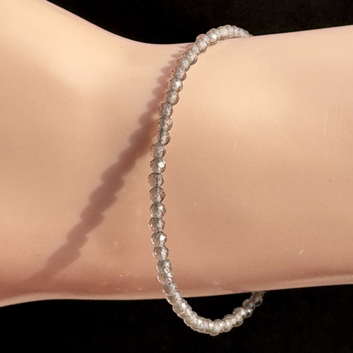 スモーキークォーツ ファセットカットブレスレット✨️高品質天然石