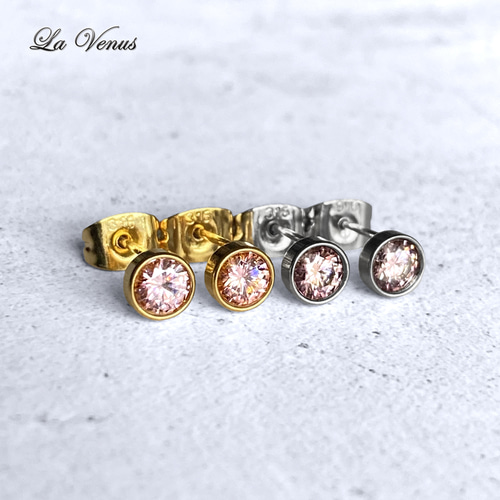 ✴︎桜色のきらめき✴︎ つけっぱなしOK サクラピンク モアサナイト