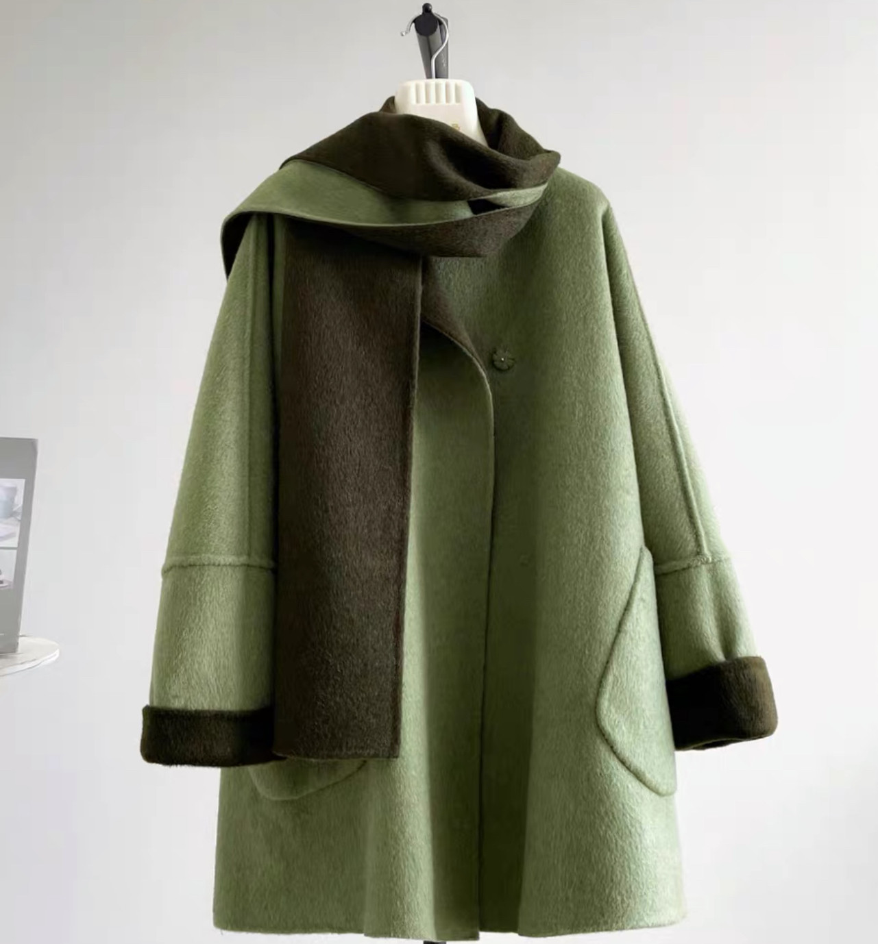 【冬支度新作】コート、レディース、 モコモコテディコート、厚手コート、秋冬コート、個性的、防寒対策