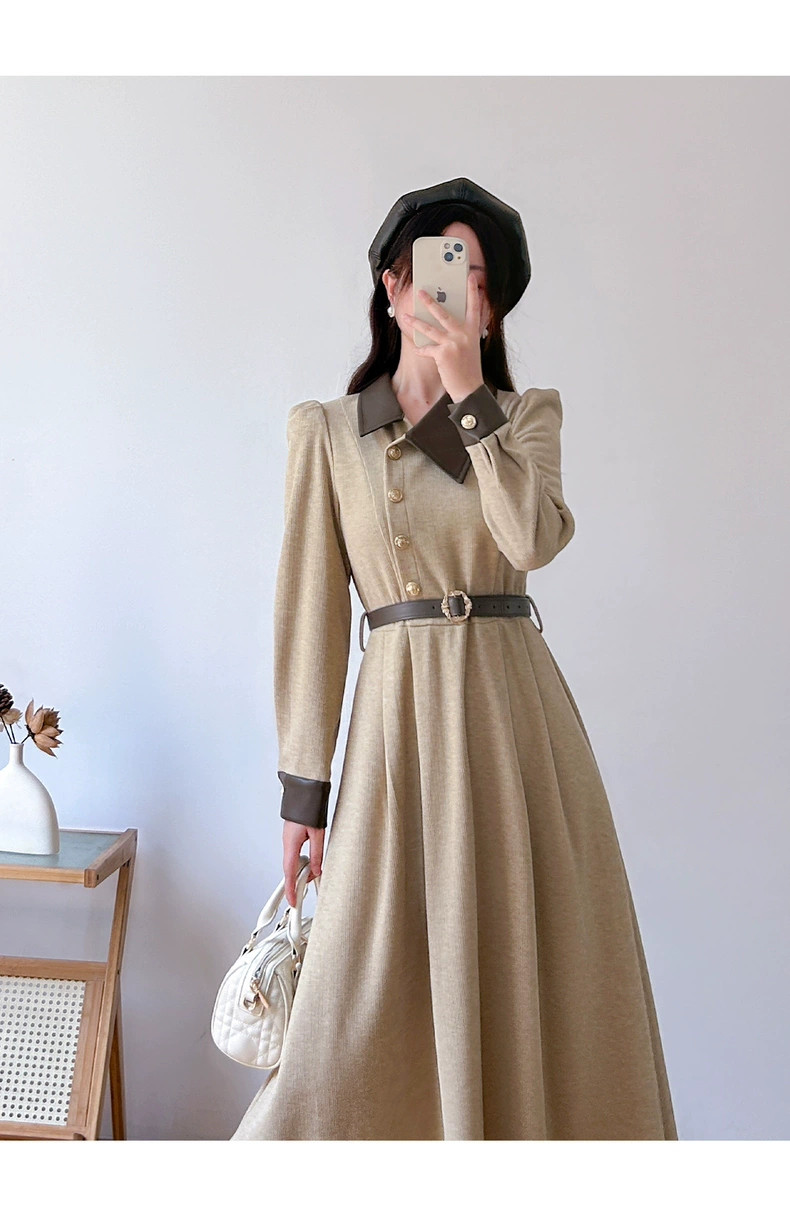 カーディガン トレーナー コート ジャケット 裏起毛 秋冬黒ふわふわ裏起毛ニットフード付きロングコート 受注制作 通勤