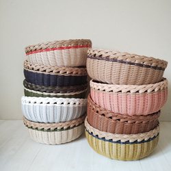 みかんかご お菓子かご 紙バンド クラフトバンド フリーボックス・小物