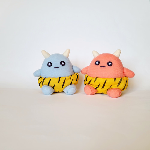 小鬼(赤鬼)のぬいぐるみ 節分 節分飾り ぬいぐるみ くろまる