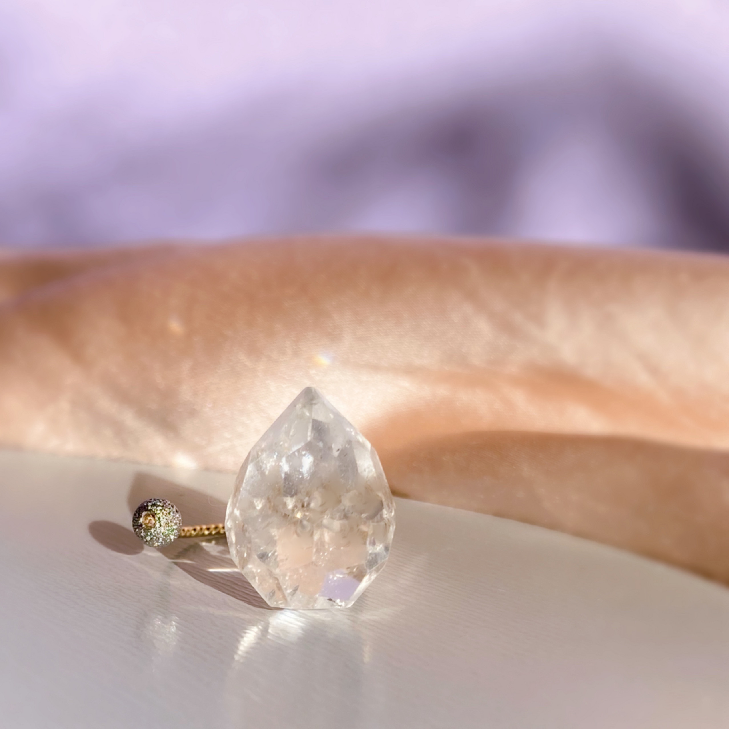 Prana pure crystal ✴︎ヒマラヤクリスタル✴︎k14gfリング