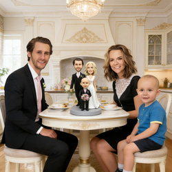 世界で1枚のオーダーメイド似顔絵★大人数ok★家族一緒に★記念日★プレゼント 世界で1枚の手描きのオーダーメイド似顔絵☆リクエストok☆大人数ok